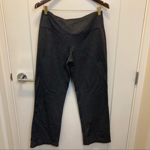 PRANA Sz M Straight Leg Charcoal Dark Grey Pants Leggings - Picture 1 of 5